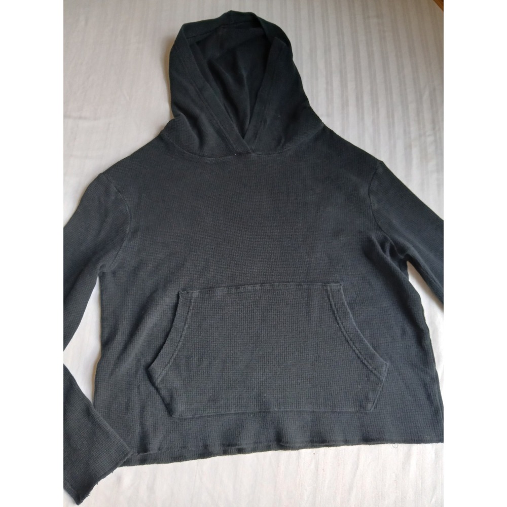 Pact Hoodie XS Organic Cotton Thermal Waffle Knit Pullover Casual Layers